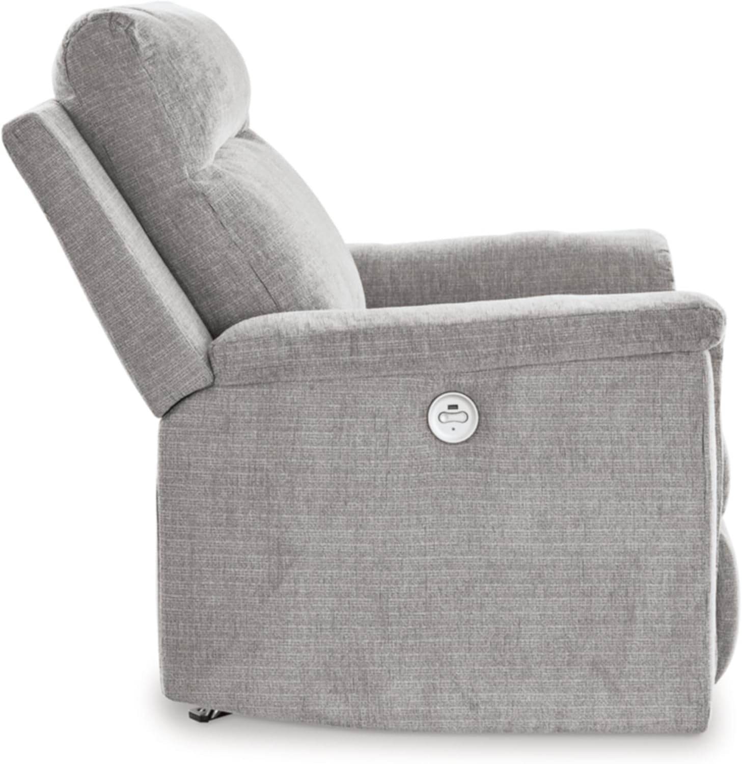 Barnsana Casual Power Rocker Recliner with USB Port, Light Gray - Loft&Timber