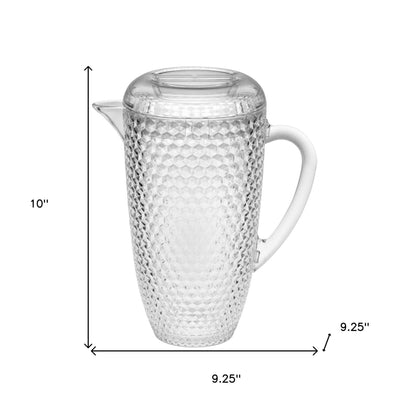 2.5 Quart Clear Diamond Acrylic Serving Pitcher - Loft&Timber