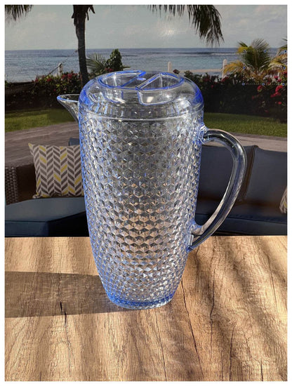 2.5 Quart Blue Diamond Acrylic Pitcher - Loft&Timber