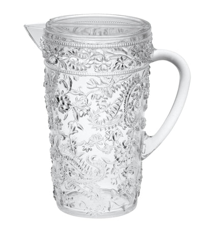 2.5 Quart Clear Paisley Acrylic Pitcher - Loft&Timber
