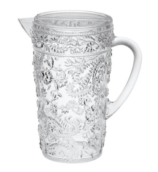 2.5 Quart Clear Paisley Acrylic Pitcher - Loft&Timber