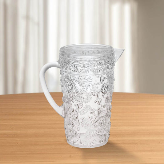 2.5 Quart Clear Paisley Acrylic Pitcher - Loft&Timber