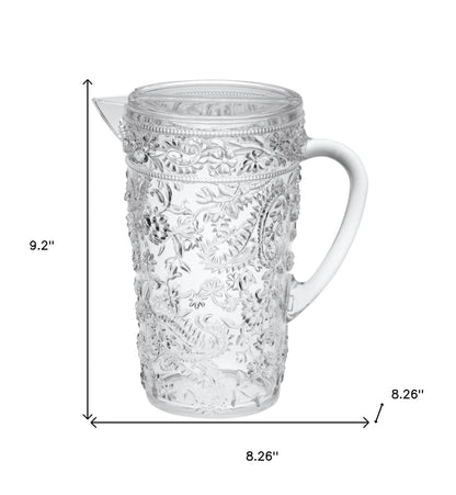 2.5 Quart Clear Paisley Acrylic Pitcher - Loft&Timber