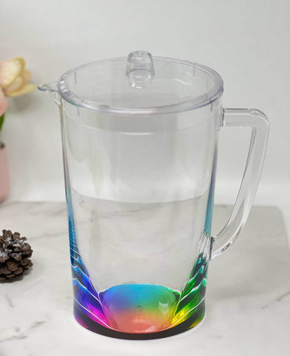 2.75 Quart Clear and Rainbow Acrylic Pitcher - Loft&Timber