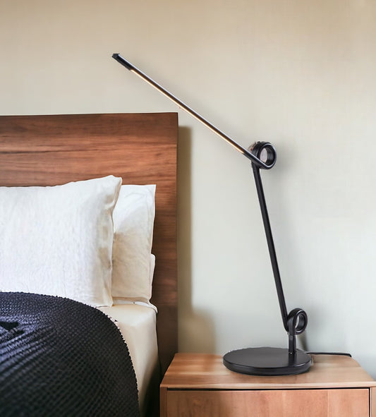35" Black Metal Novelty Desk Lamp - Loft&Timber