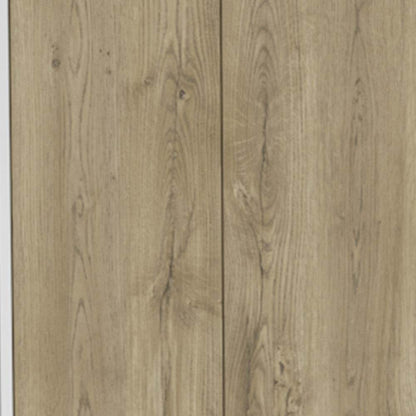 Set of Two Oak and White Wood Kitchen Island And Pantry Cabinet - Loft&Timber