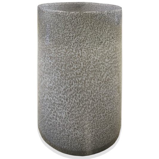 15" Lavender Handblown Speckle Glass Table Vase - Loft&Timber