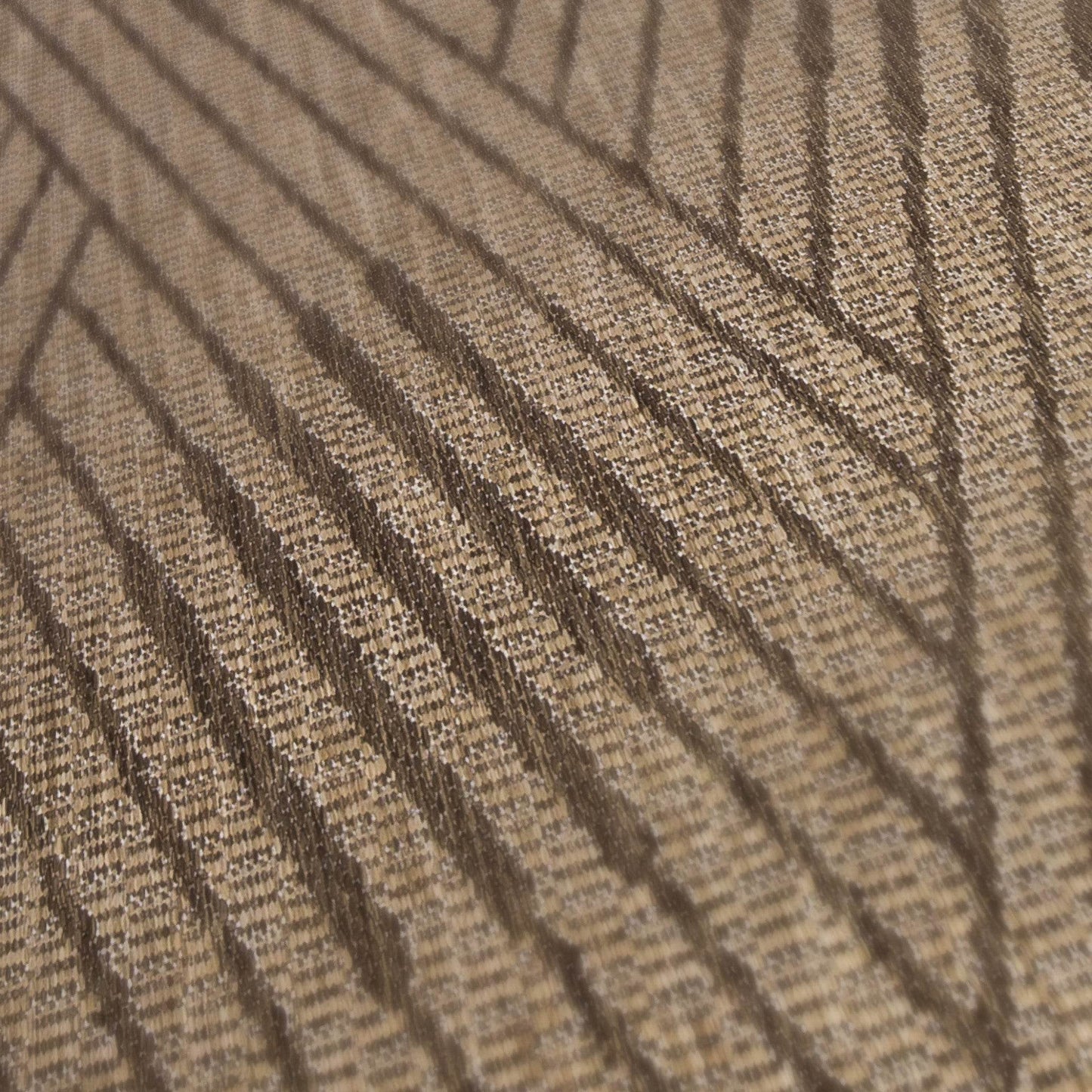 8' Runner Beige Geometric Stain Resistant Indoor Outdoor Runner Rug - Loft&Timber