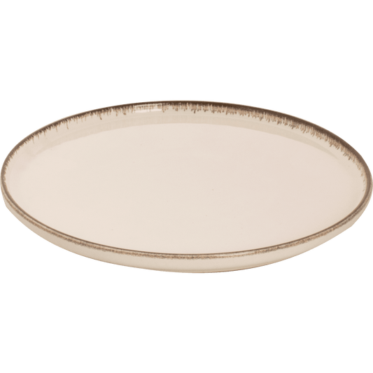 [ Set of 6 ] PLATE 20 CREAM AKOYA 8 inch - Loft&Timber