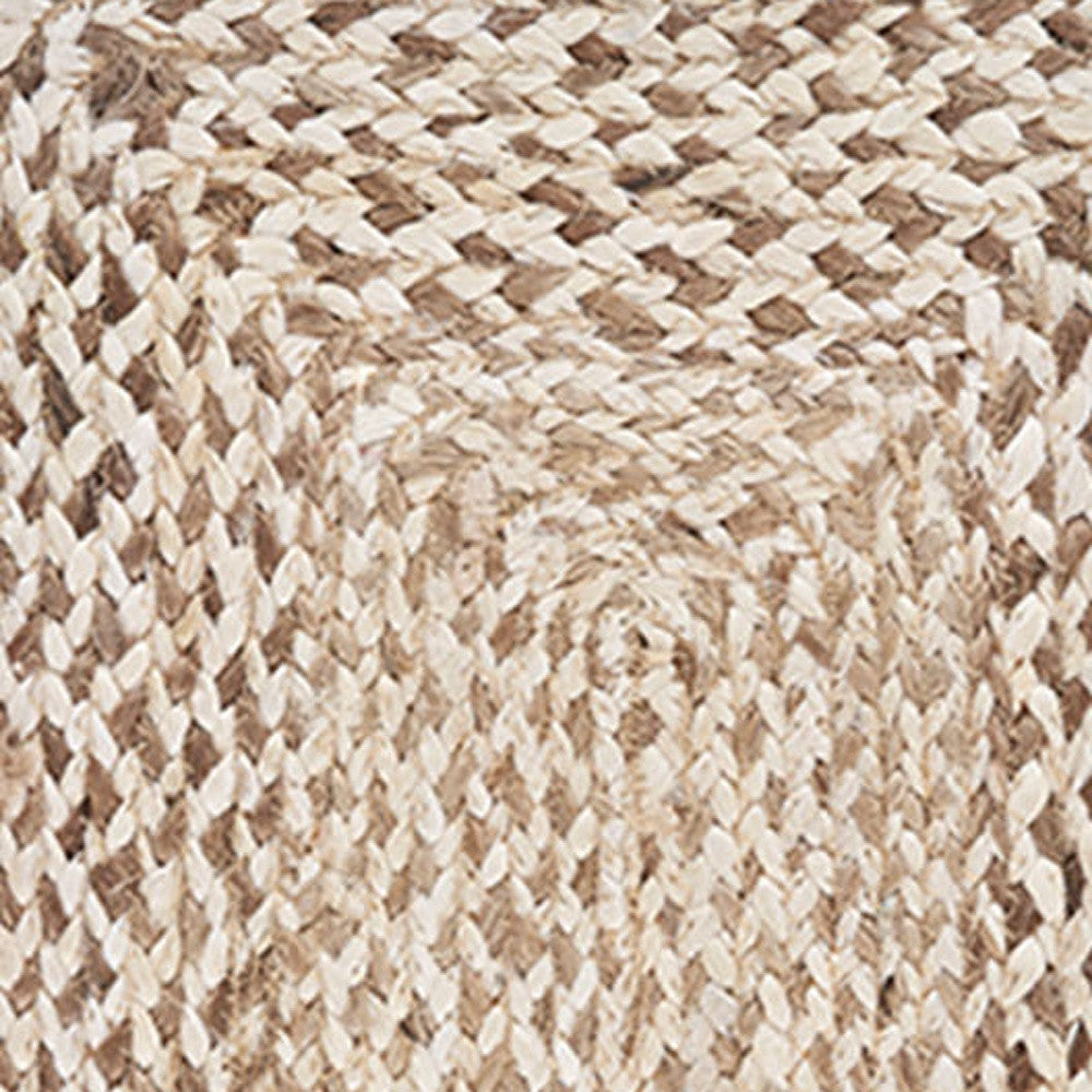 19" Set of Four Ivory And Natural Jute Placemats - Loft&Timber