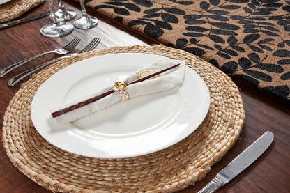 15" Set of Two Natural Jute Round Placemats - Loft&Timber