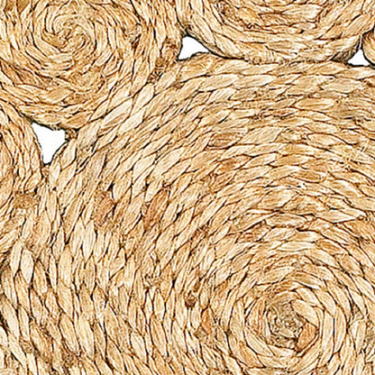 15" Set of Two Natural Braided Jute Scalloped Placemats - Loft&Timber