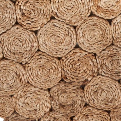 80" Natural Geometric Circles Scalloped Shape Jute Table Runner - Loft&Timber
