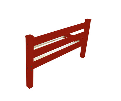 Red Solid Wood Queen Bed Frame - Loft&Timber