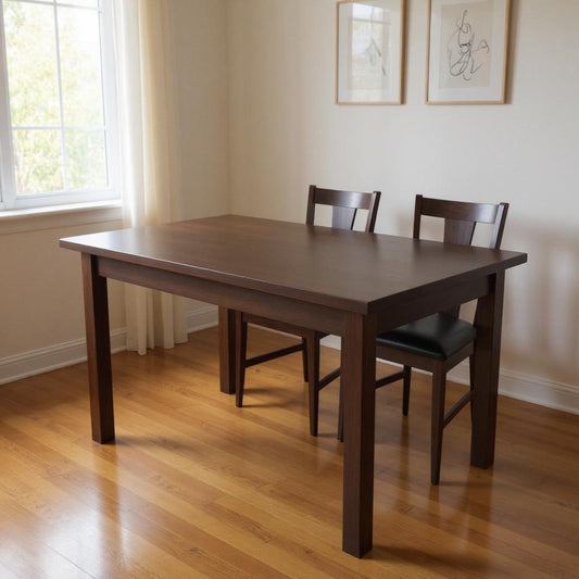 48" Raw Umber Solid Wood Dining Table - Loft&Timber