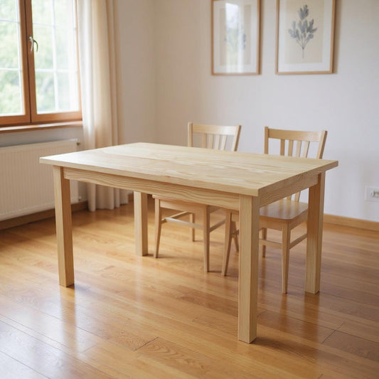 48" Natural Solid Wood Dining Table - Loft&Timber