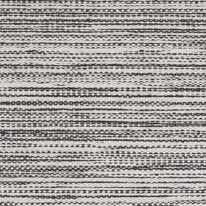 19" Set of Four Black And White Striped Cotton Placemats - Loft&Timber