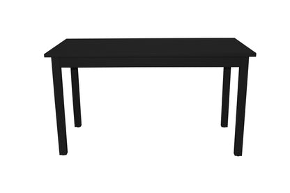 60" Black Solid Wood Dining Table - Loft&Timber