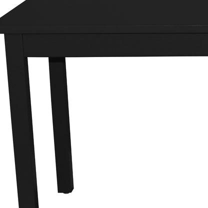 60" Black Solid Wood Dining Table - Loft&Timber