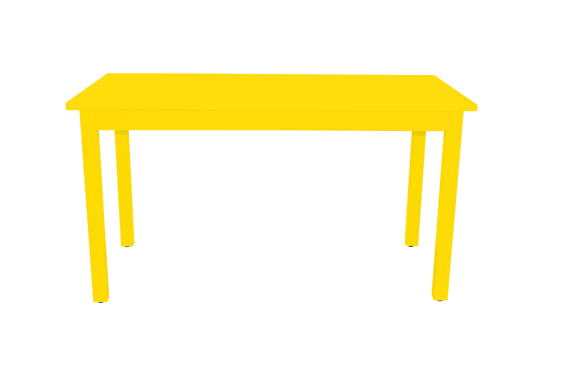 60" Yellow Solid Wood Dining Table - Loft&Timber