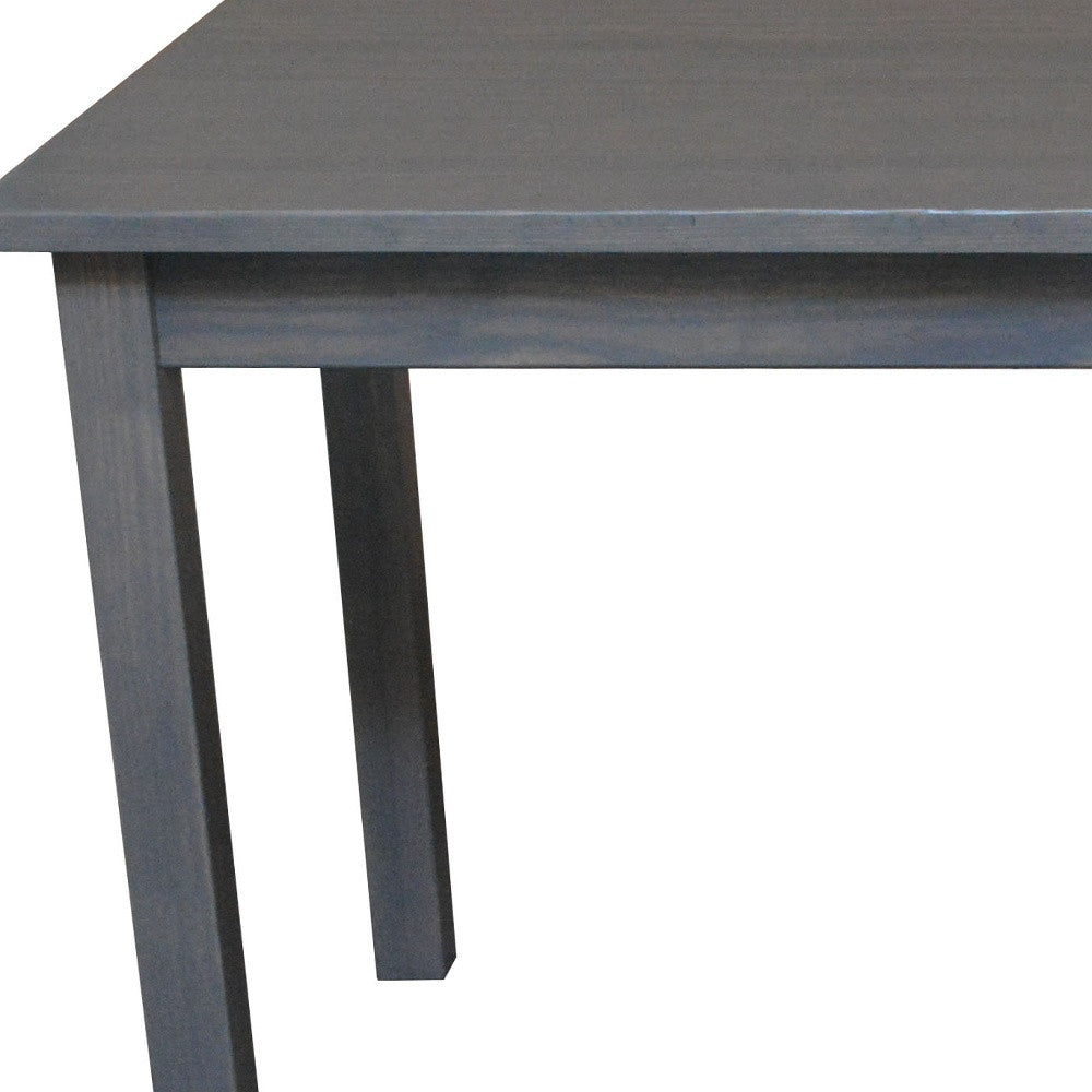 60" Gray Solid Wood Dining Table - Loft&Timber