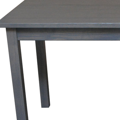 60" Gray Solid Wood Dining Table - Loft&Timber