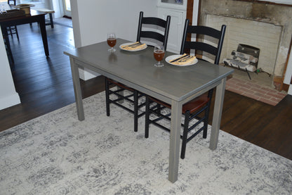 60" Gray Solid Wood Dining Table - Loft&Timber