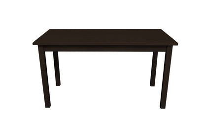 60" Dark Brown Solid Wood Dining Table - Loft&Timber