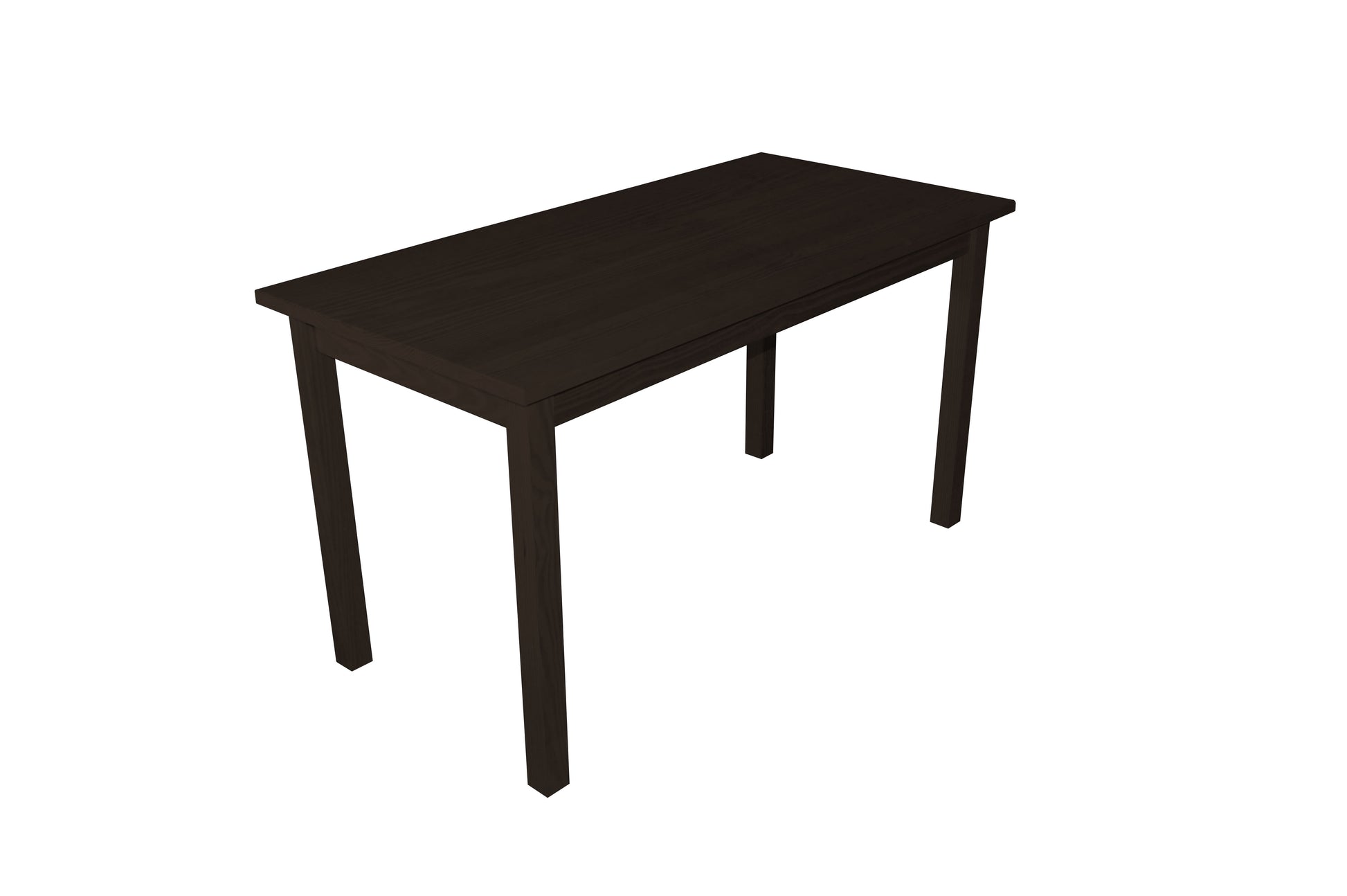 60" Dark Brown Solid Wood Dining Table - Loft&Timber