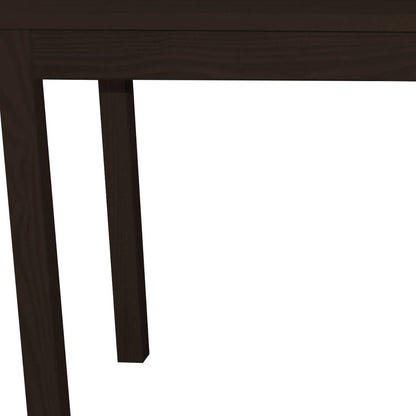 60" Dark Brown Solid Wood Dining Table - Loft&Timber