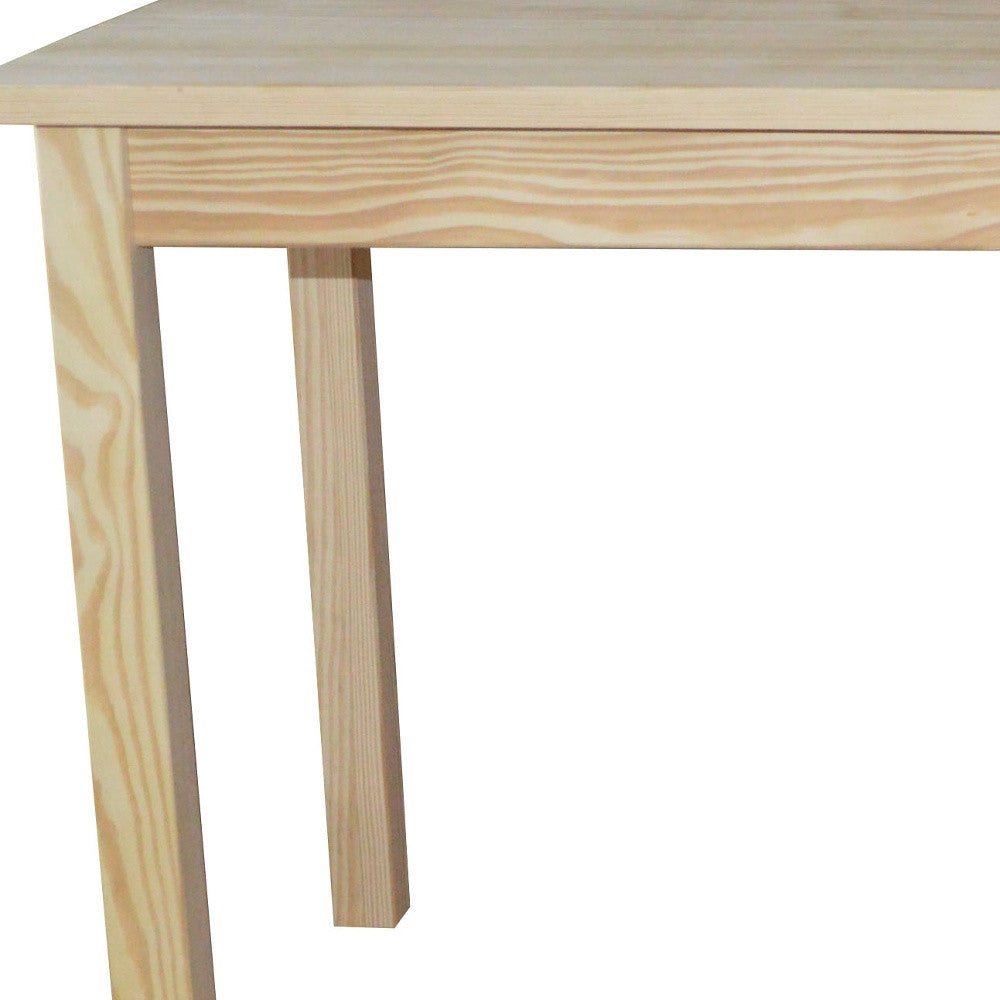 60" Natural Solid Wood Dining Table - Loft&Timber
