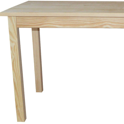 60" Natural Solid Wood Dining Table - Loft&Timber