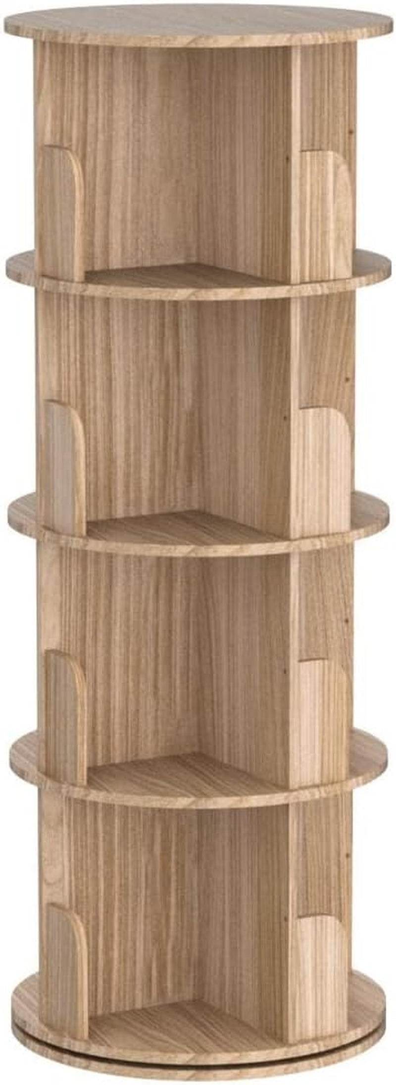 Rotating Bookshelf 360 Display 4 Tier - Loft&Timber