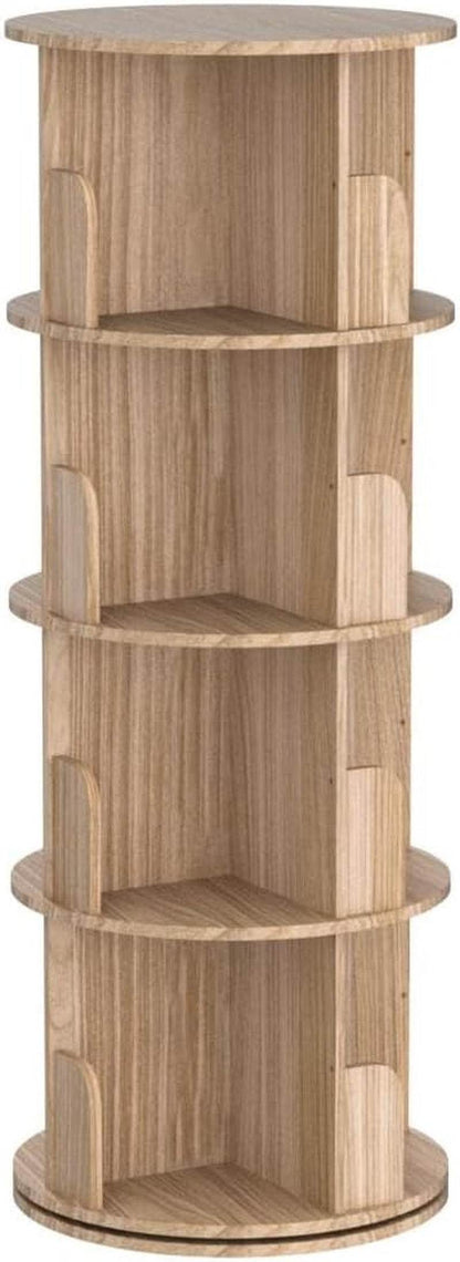 Rotating Bookshelf 360 Display 4 Tier - Loft&Timber