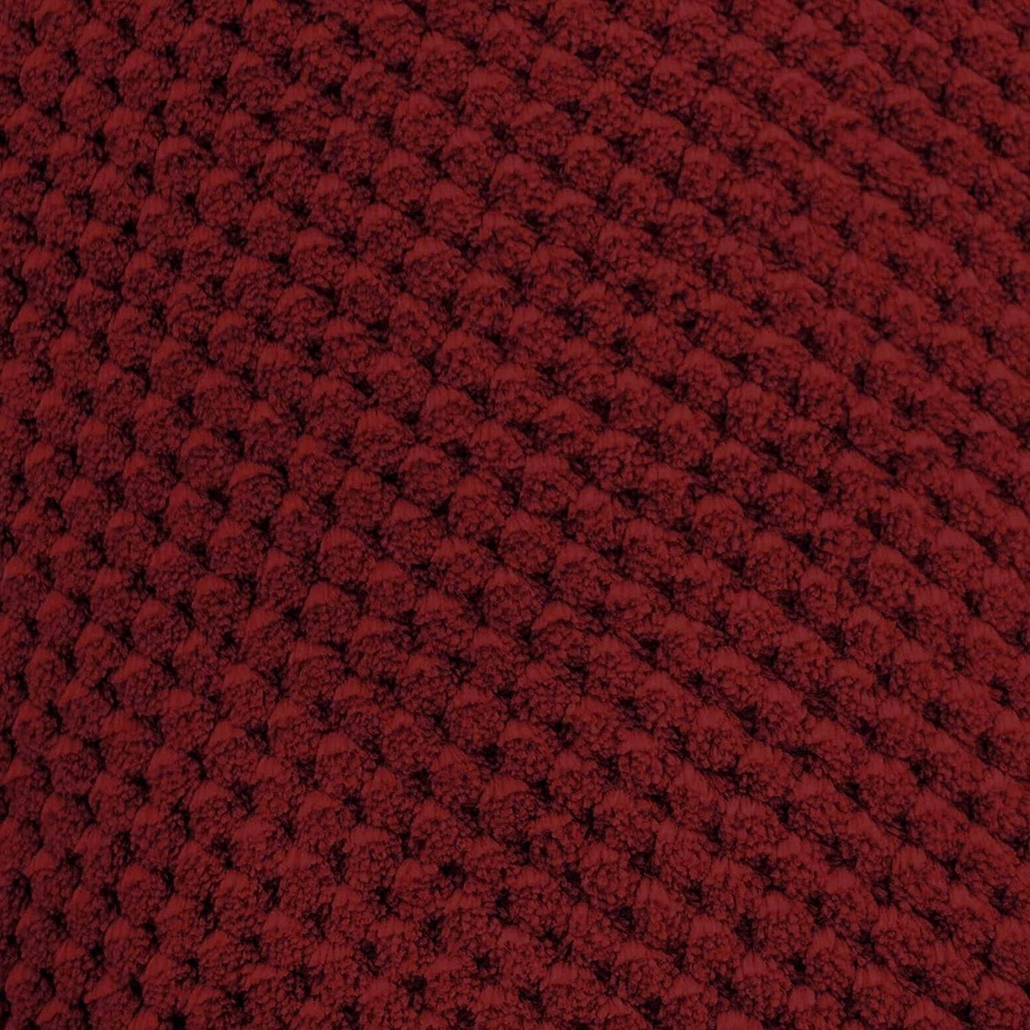 Fabric Electric Power Recliner Chair with Heat and Massage, Burgundy - Loft&Timber