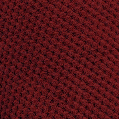 Fabric Electric Power Recliner Chair with Heat and Massage, Burgundy - Loft&Timber