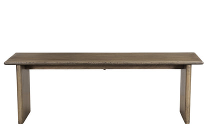 55" Brown Solid Wood Dining Bench - Loft&Timber