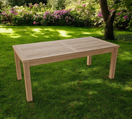 47" Natural Solid Wood Outdoor Coffee Table-0
