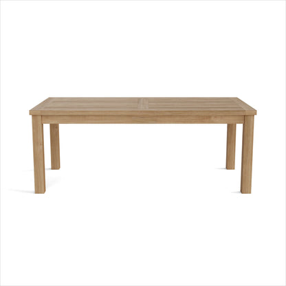 47" Natural Solid Wood Outdoor Coffee Table-1