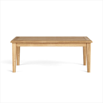 47" Natural Solid Wood Outdoor Coffee Table-1