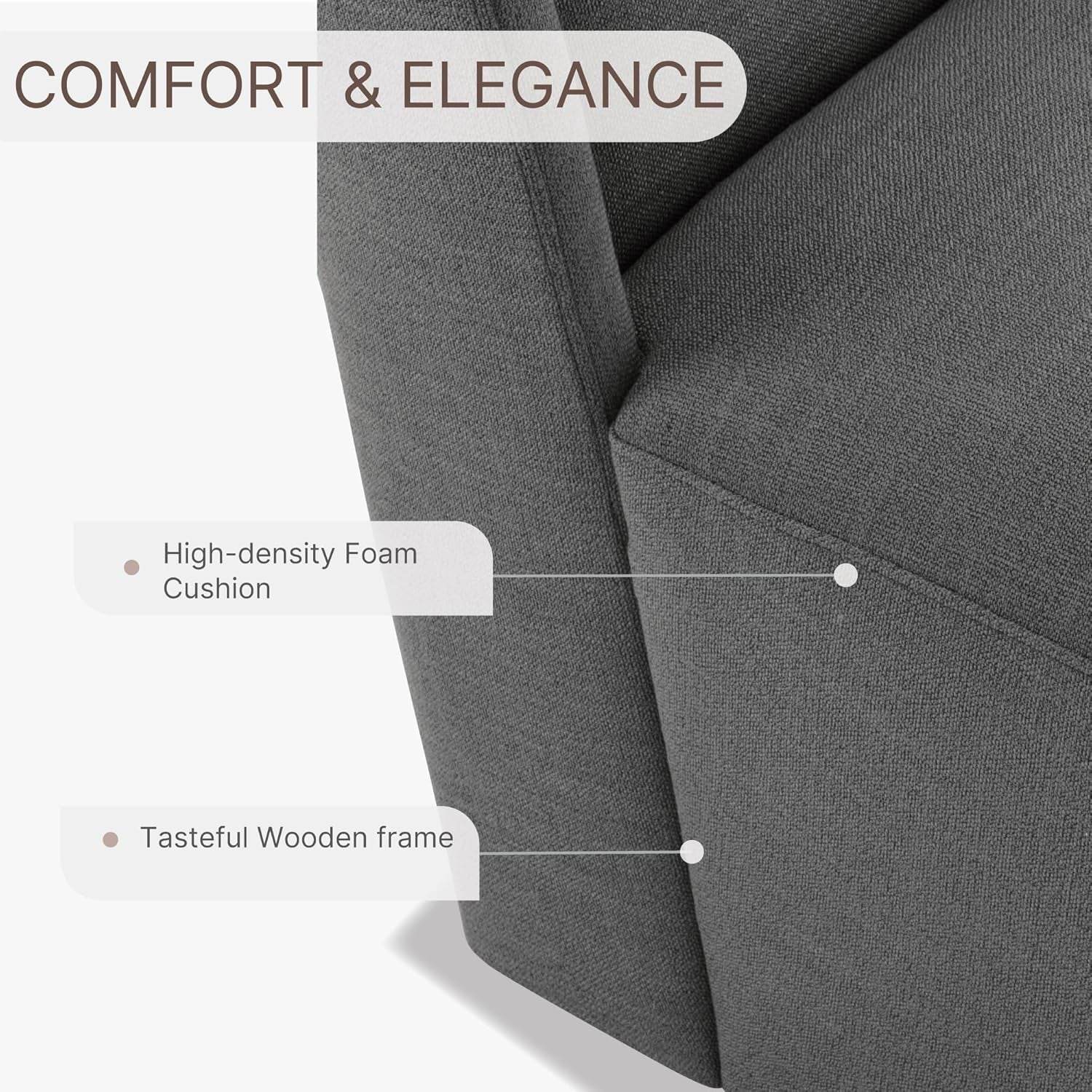 Dining Chairs with Casters No Assembly - Loft&Timber