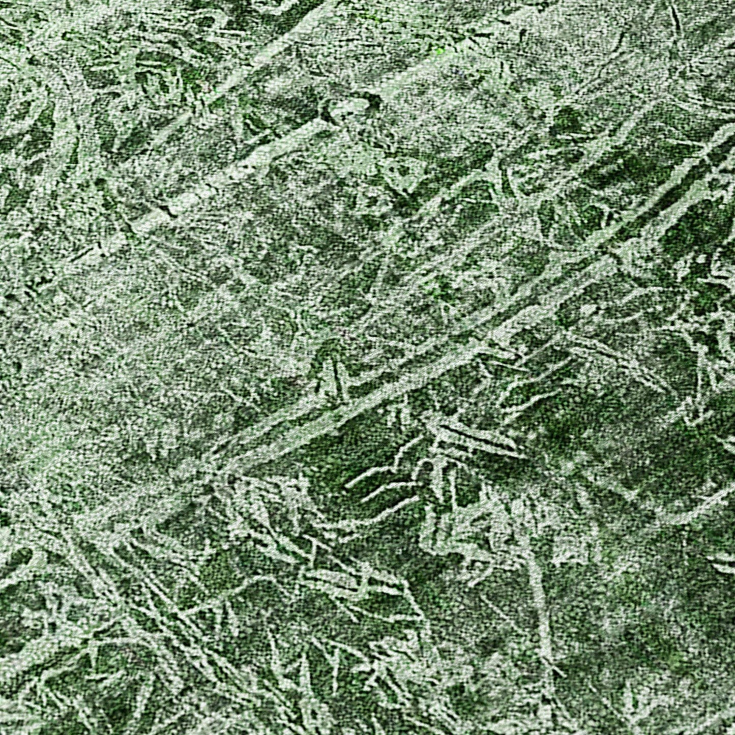 8' Runner Emerald Abstract Washable Non Skid Indoor Outdoor Runner Rug - Loft&Timber