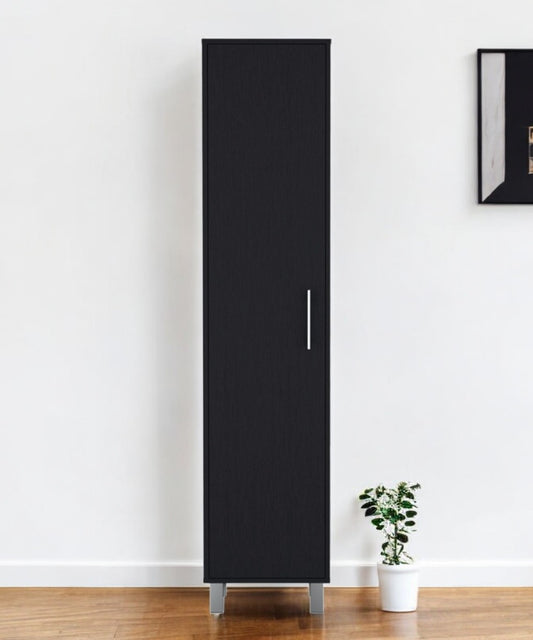 71" Black Wood Pantry Or Storage Cabinet - Loft&Timber