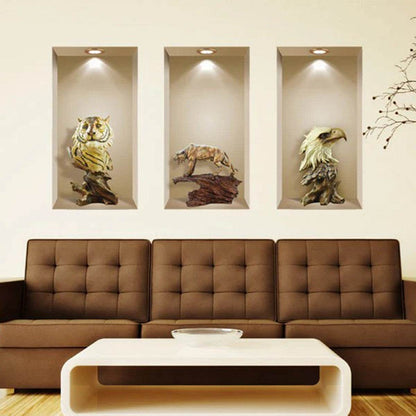 Set of Three Ala Faux Niche 3D Peel and Stick Wall Decals - Loft&Timber