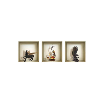 Set of Three Lia Faux Niche 3D Peel and Stick Wall Decals - Loft&Timber