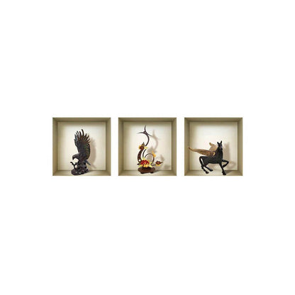 Set of Three Lia Faux Niche 3D Peel and Stick Wall Decals - Loft&Timber