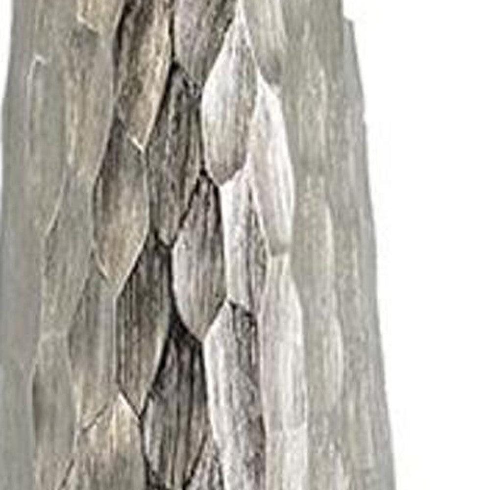 19" Silver Round Aluminum Table Vase - Loft&Timber