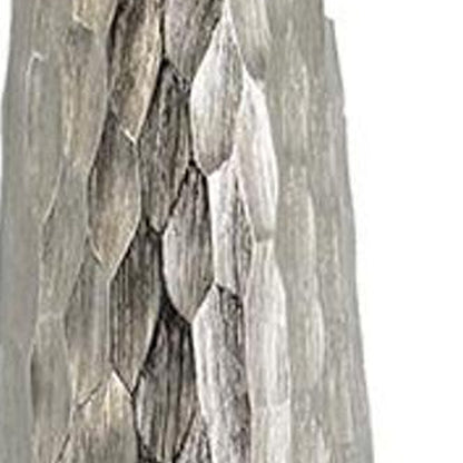 19" Silver Round Aluminum Table Vase - Loft&Timber