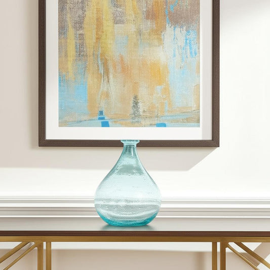 10" Aqua Bud Glass Table Vase - Loft&Timber