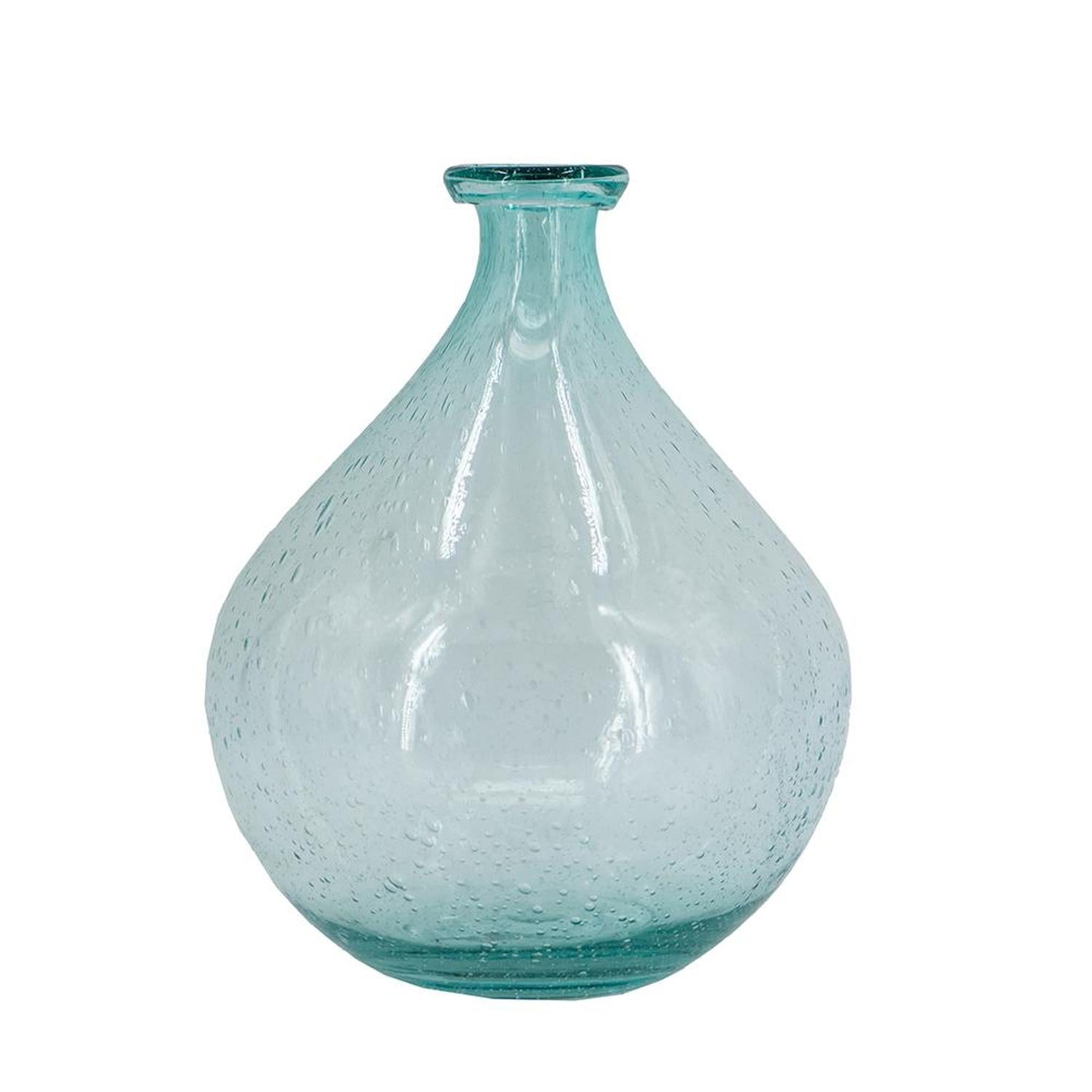 10" Aqua Bud Glass Table Vase - Loft&Timber